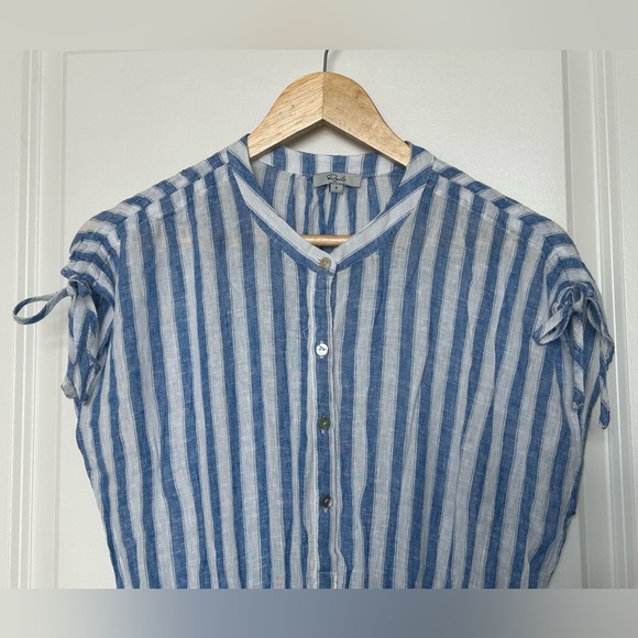 Rails Samina Casablanca stripe Dress Linen Size S - Picture 2 of 13